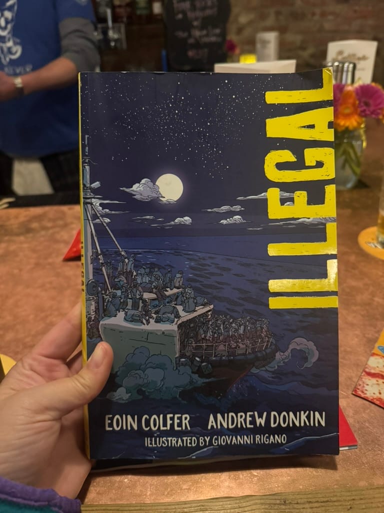 The book Illegal but Eoin Colfer and Andrew Donkin